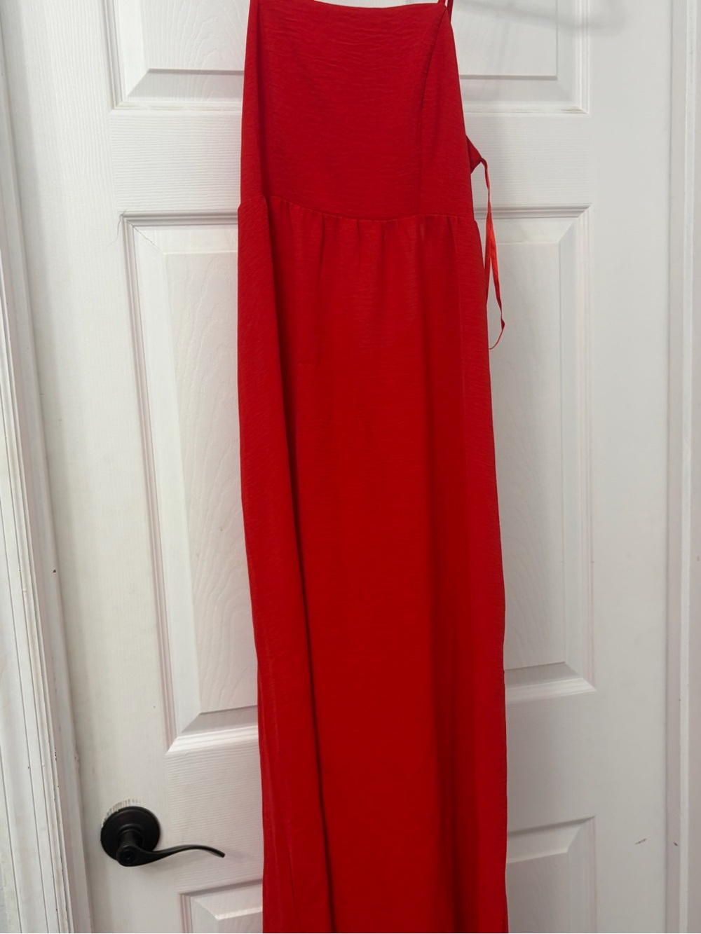 Simple Red Maxi Dress